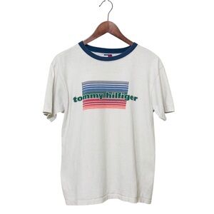 Vintage Tommy Hilfiger Boardsports T-Shirt Faded 90s Made In USA